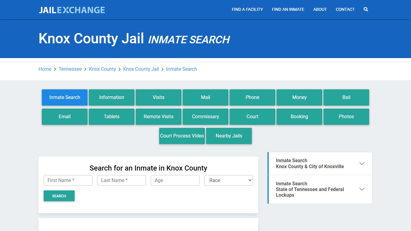 Knox County Jail, TN Inmate Search: Roster & Mugshots - Jail Exchange